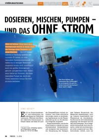Dosieren, Mischen, Pumpen - alles ohne Strom