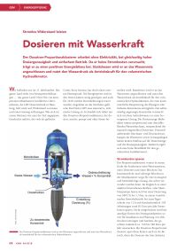 Dosieren mit Wasserkraft