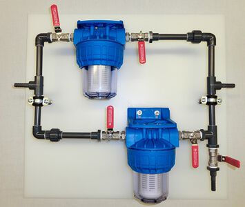 Doppelfilter Anlage für Pumpensaugseite